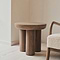Vermont - Warm Wood Premium Round Side Table