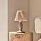 Elba - Beige Pleated Shade Table Lamp