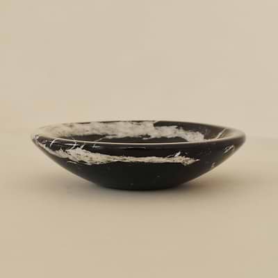 Marbelle - Black Marble Decorative Bowl