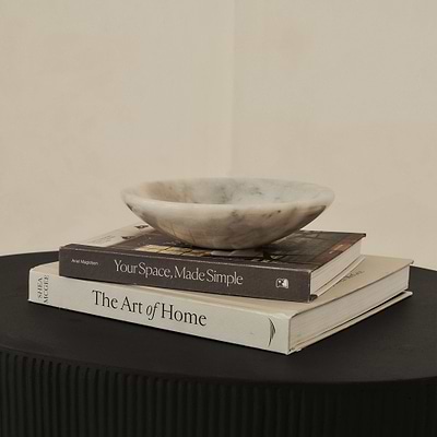 Marbelle - White Marble Decorative Bowl