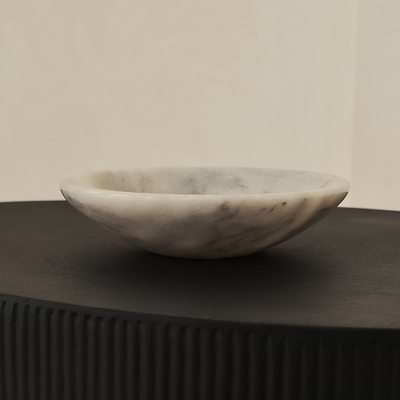 Marbelle - White Marble Decorative Bowl