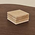 Marbelle - Cream Travertine Coasters Set of 4 Square
