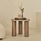 Savanna - Washed Wood Irregular Wooden Side Table