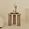 Savanna - Washed Wood Irregular Wooden Side Table