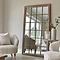 Sasha - Oak Shabby Chic Full Length Window Mirror 180cm x 100cm