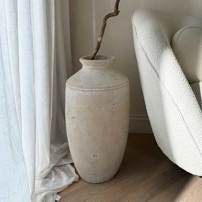 Toledo - Large Sand Textured Terracotta Vase