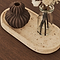 Travara - Cream Travertine Oval Decorative Tray