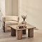 Alina - Washed Wood Square Large Wooden Coffee Table