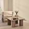 Alina - Washed Wood Square Large Wooden Coffee Table