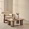 Alina - Washed Wood Rectangular Large Wooden Coffee Table