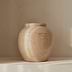 Cyra - Beige Gloss Ceramic Vase