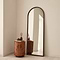 Arden - Dark Wood Full Length Arched Wooden Mirror 160cm x 60cm