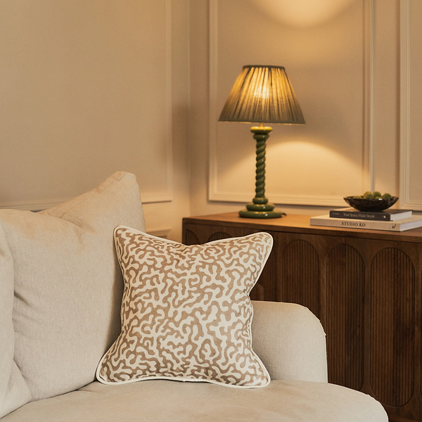 Pakko - Sesame Printed Fabric Cushion