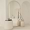 Amora - Extra Large Full Length Arched Concrete Mirror 190cm x 100cm