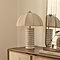 Odette - White Washed Wood Dome Shade Table Lamp