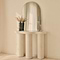Savanna - Large Concrete Curved Wooden Console Table