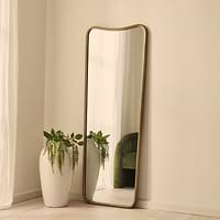 Louis - Gold Full Length Curved Metal Mirror 160cm x 60cm