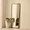 Louis - Gold Full Length Curved Metal Mirror 160cm x 60cm