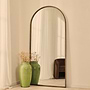Corra - Antique Bronze Full Length Arched Rope Twist Mirror 190cm x 90cm