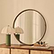 Corra - Antique Bronze Rope Twist Round Metal Wall Mirror 90cm x 90cm