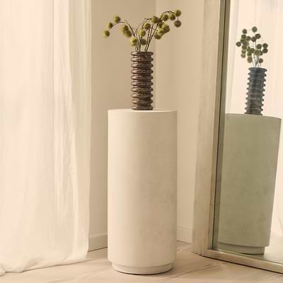 Angelo - Minimal Concrete Round Plinth