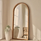 Lilia - Full Length Warm Wood Arched Wooden Mirror 170cm x 80cm