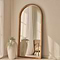 Lilia - Full Length Warm Wood Arched Wooden Mirror 170cm x 80cm