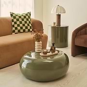 Rivington - High Gloss Olive Green Large Pebble Coffee Table