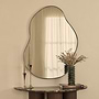 Ava - Black Pond Shaped Irregular Mirror 100cm x 70cm