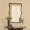 Elise - Antique Bronze Art Deco Metal Overmantle Mirror 90cm x 60cm