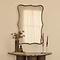 Elise - Gold Art Deco Metal Overmantle Mirror 90cm x 60cm