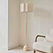 Esme - Light Wood Inverted Scallop Shade Floor Lamp