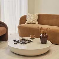 Rivington - High Gloss Ivory Large Round Coffee Table