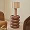 Compton - High Gloss Mocha Round Side Table