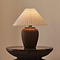 Sicily - Brown Ceramic Pleated Shade Table Lamp