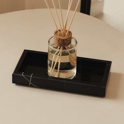 Travara - Black Marble Rectangular Decorative Tray