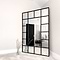 Camden - Black Industrial Full Length Metal Window Mirror 179cm x 119cm