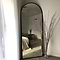 Liberty - Full Length Black Large Arched Metal Mirror 160cm x 60cm