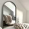 Arcus - Full Length Arched Black Large Metal Mirror 170cm x 80cm