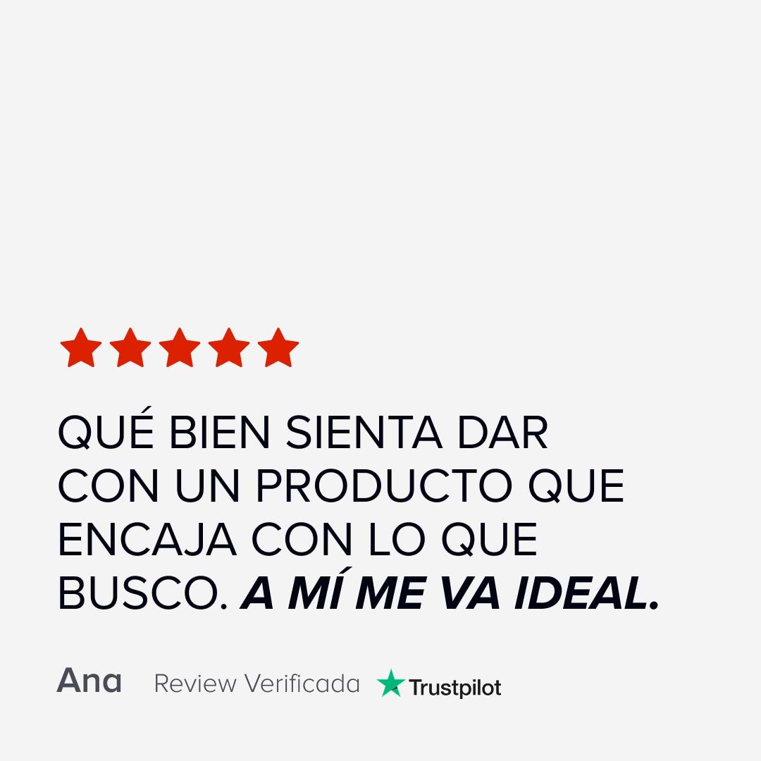 Valoración de clientes con testimonios y experiencias positivas sobre Dailybacs® Mujeres.