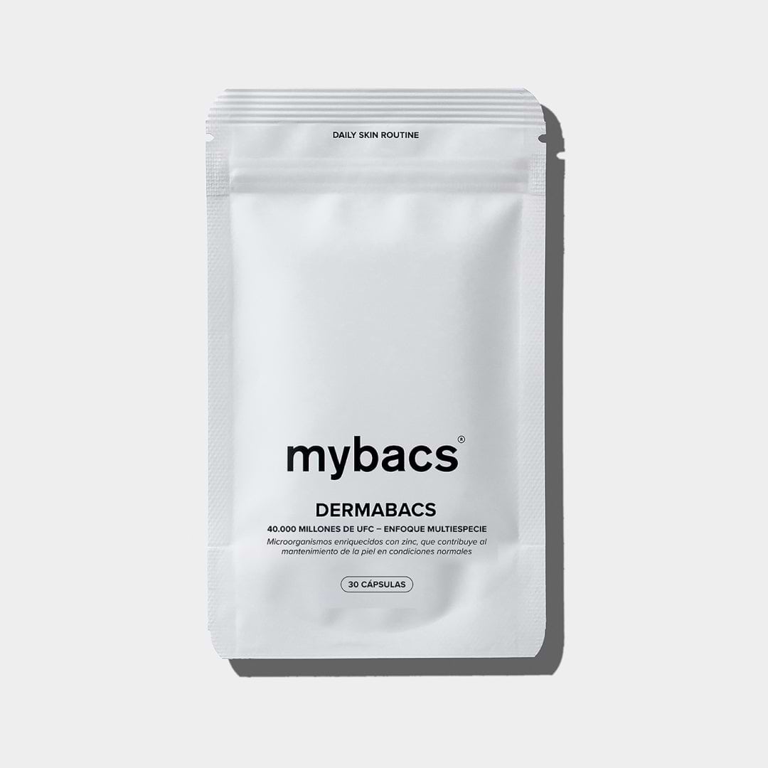 Dermabacs de mybacs. Probiótico con 40 mil millones de bacterias lácticas y bifidobacterias