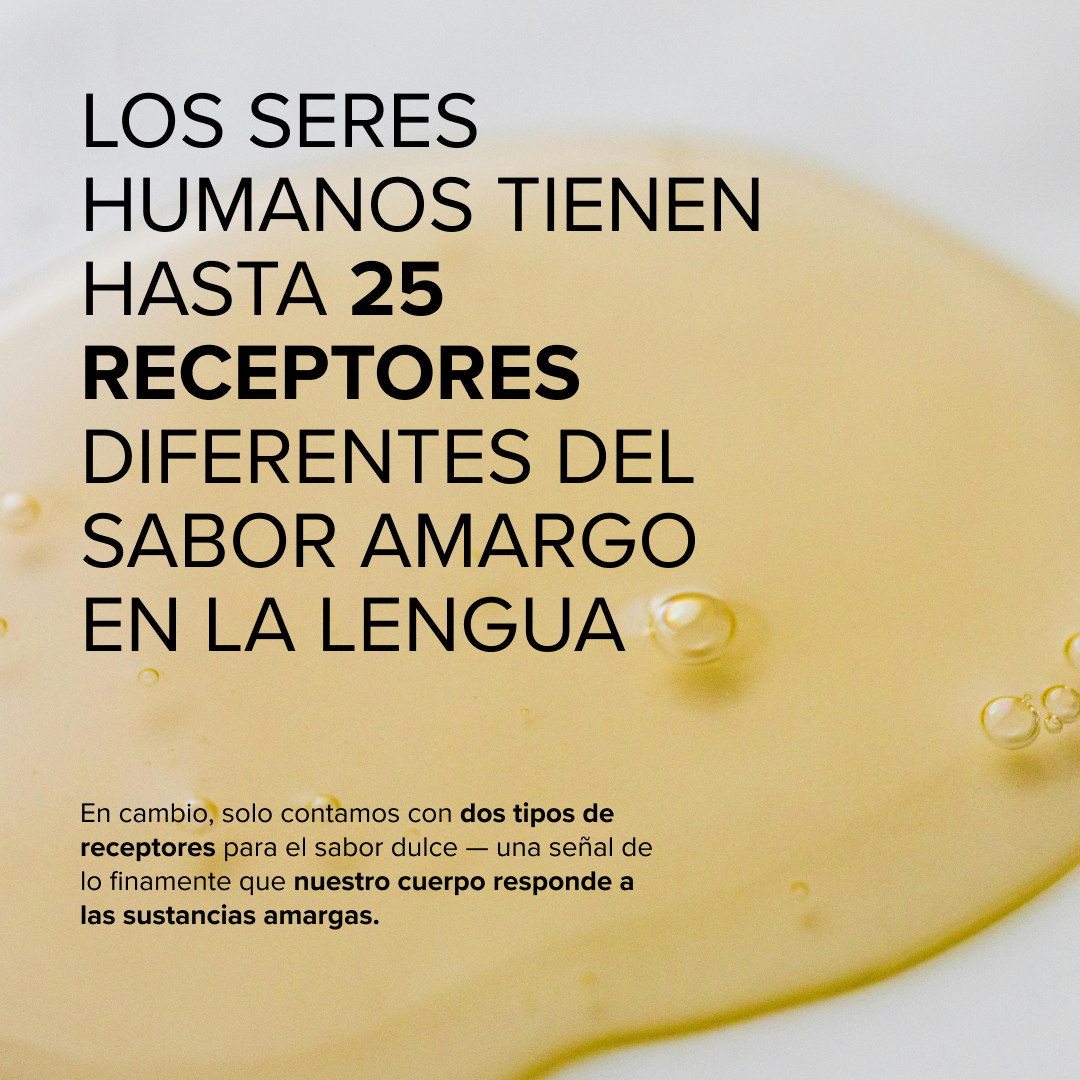 Los humanos tienen 25 receptores del sabor amargo en la lengua que Daily Bitter mybacs aprovecha para reducir el hambre.