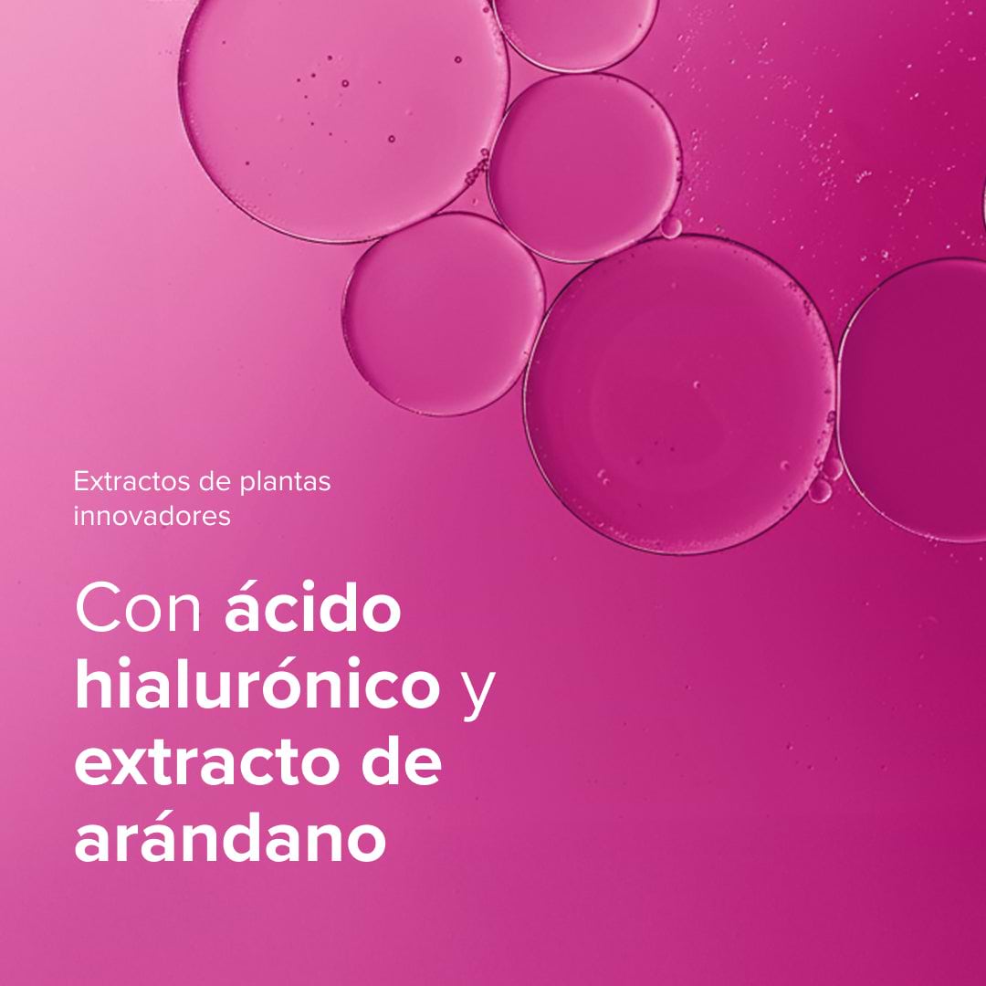 El ácido hialurónico presente en Radiant Glow de mybacs combina con el extracto de arándano y otros extractos de plantas innovadores para empujar tu belleza.