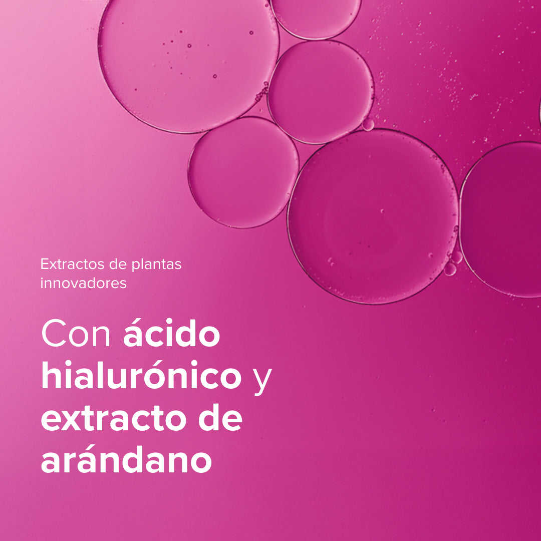 El ácido hialurónico presente en Radiant Glow de mybacs combina con el extracto de arándano y otros extractos de plantas innovadores para empujar tu belleza.
