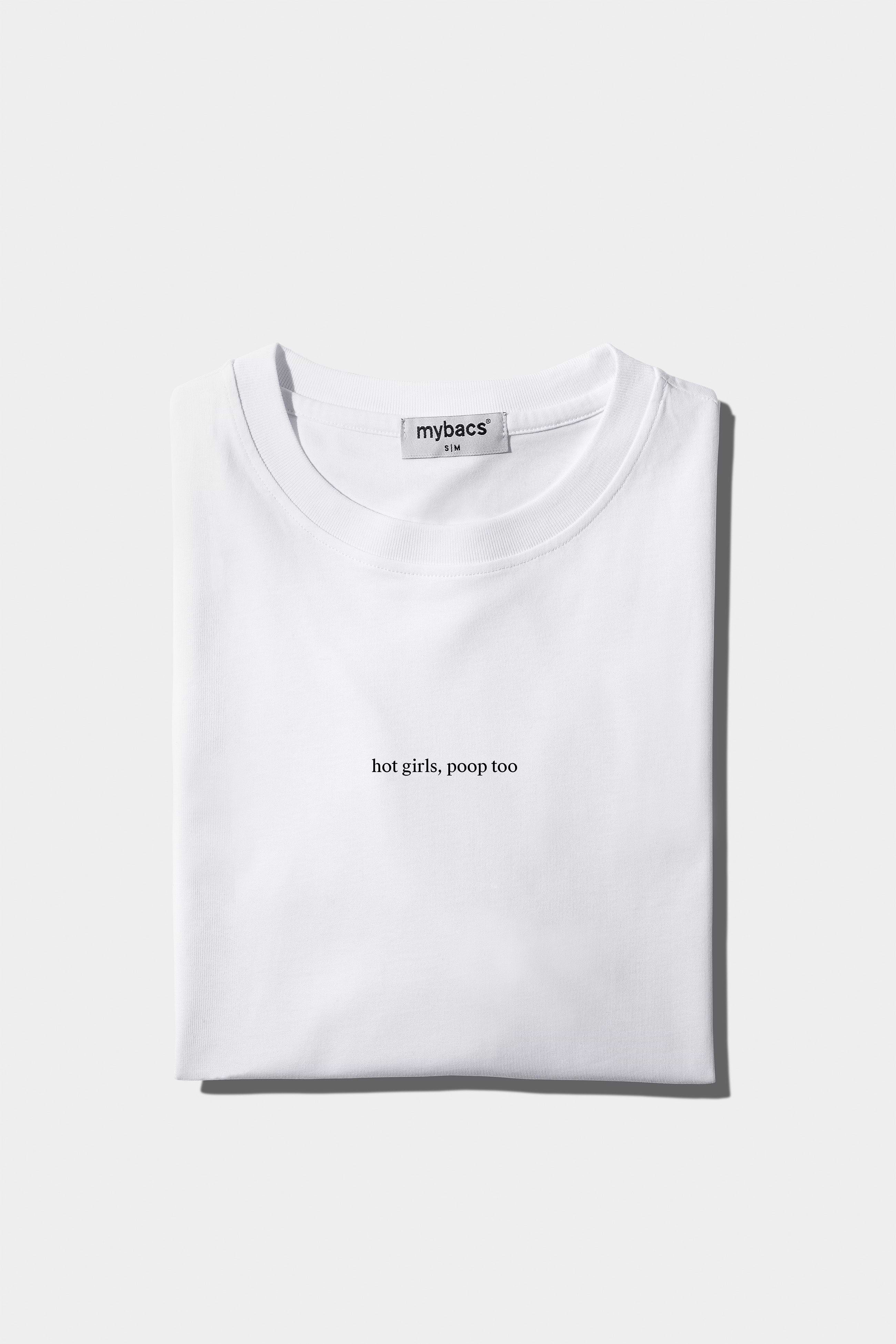 Camiseta "Las chicas guapas también hacen popó"
