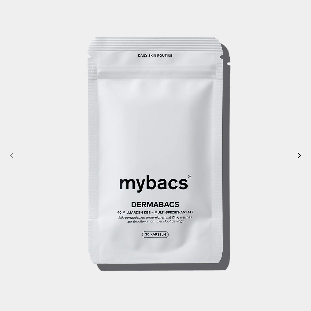 Dermabacs® von mybacs® – Probiotikum mit 40 Milliarden Milchsäure- und Bifidobakterien
