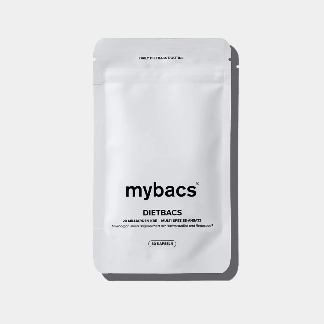 Dietbacs® enthält Bitterorangenextrakt zur Gewichtskontrolle – Produktverpackung (Standbeutel).
