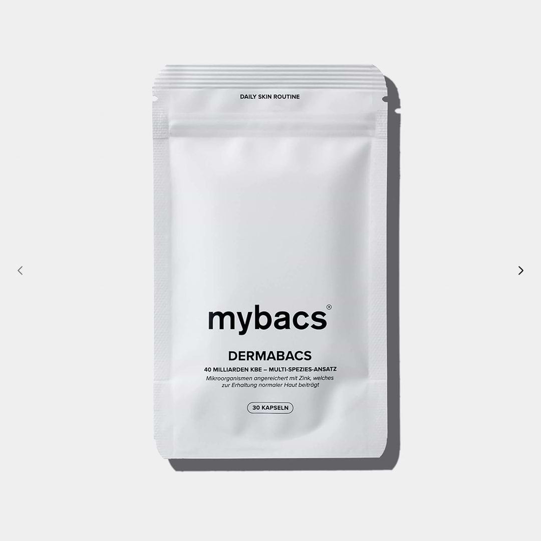 Dermabacs® von mybacs® – Probiotikum mit 40 Milliarden Milchsäure- und Bifidobakterien