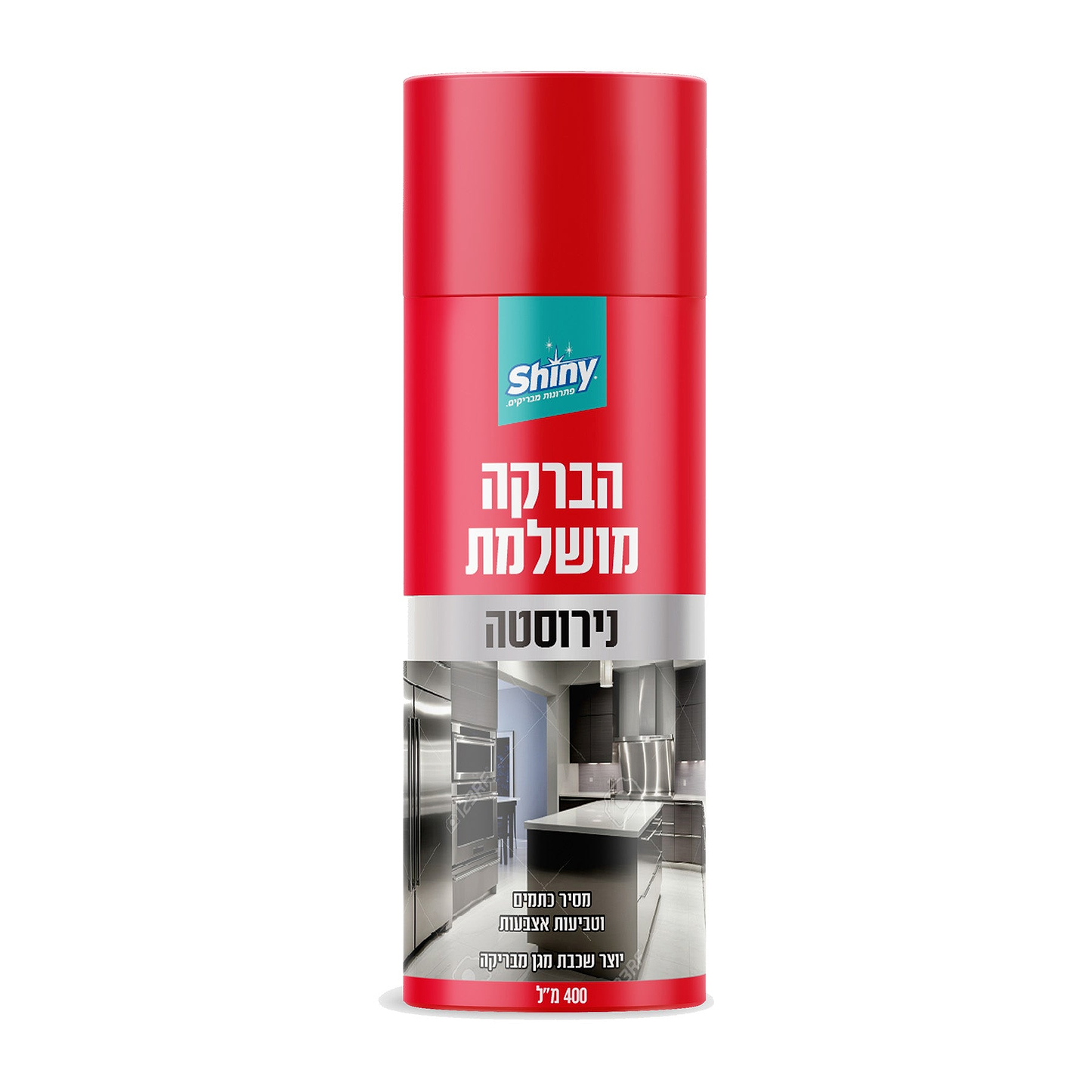 ספריי מבריק נירוסטה 400 מ״ל Shiny