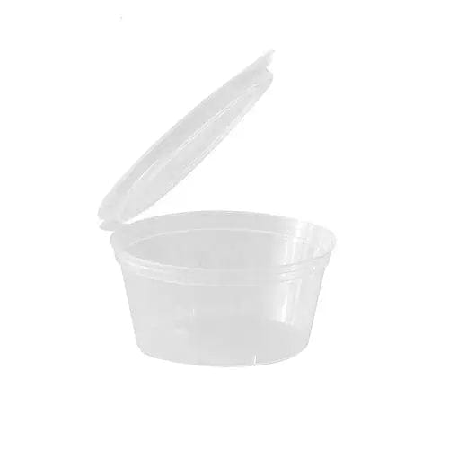 גביע רוטב 1oz מכסה מחובר